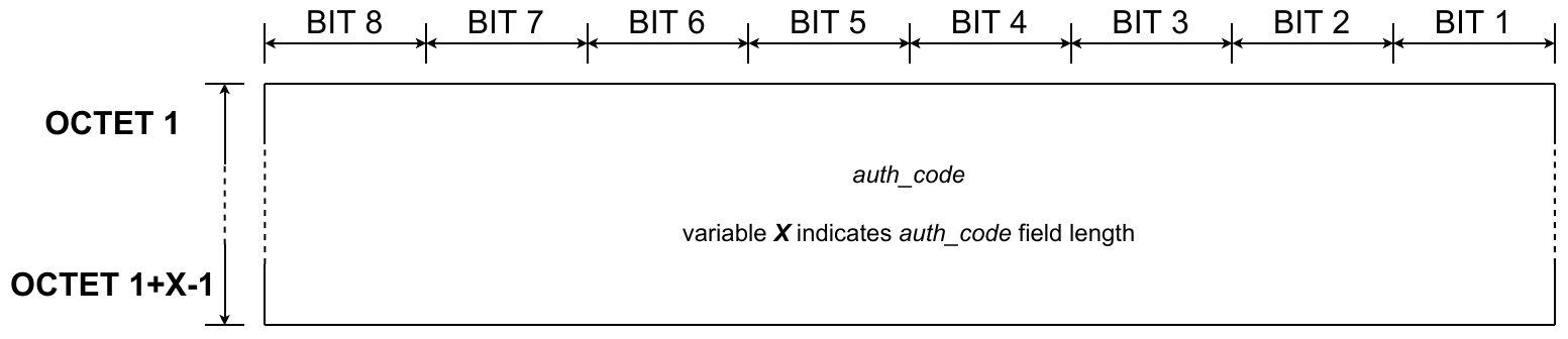 Network layer - Authentication - Authentication code