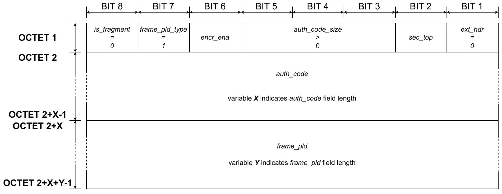 Network layer - Frame format - Case 2